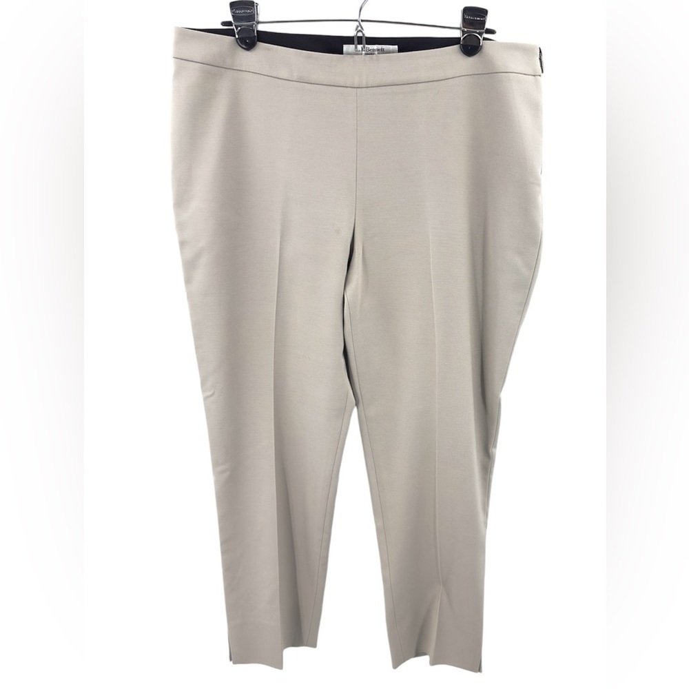 LK Bennett Side Zip High Rise Pants Old Money Office Minimalist Luxury Size 12